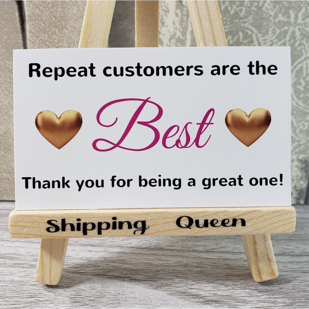 8/$20 Poshmark Thank You Cards Repeat Customers are the best